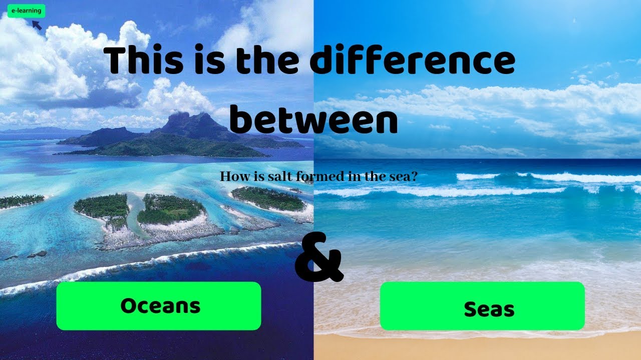 This is the difference between Oceans & Seas and How is salt formed in the sea ? - YouTube